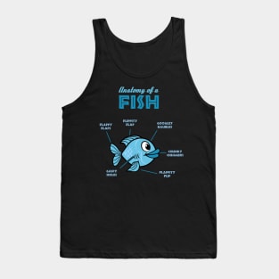 Anatomy of a fish - Funny fish tee Tank Top